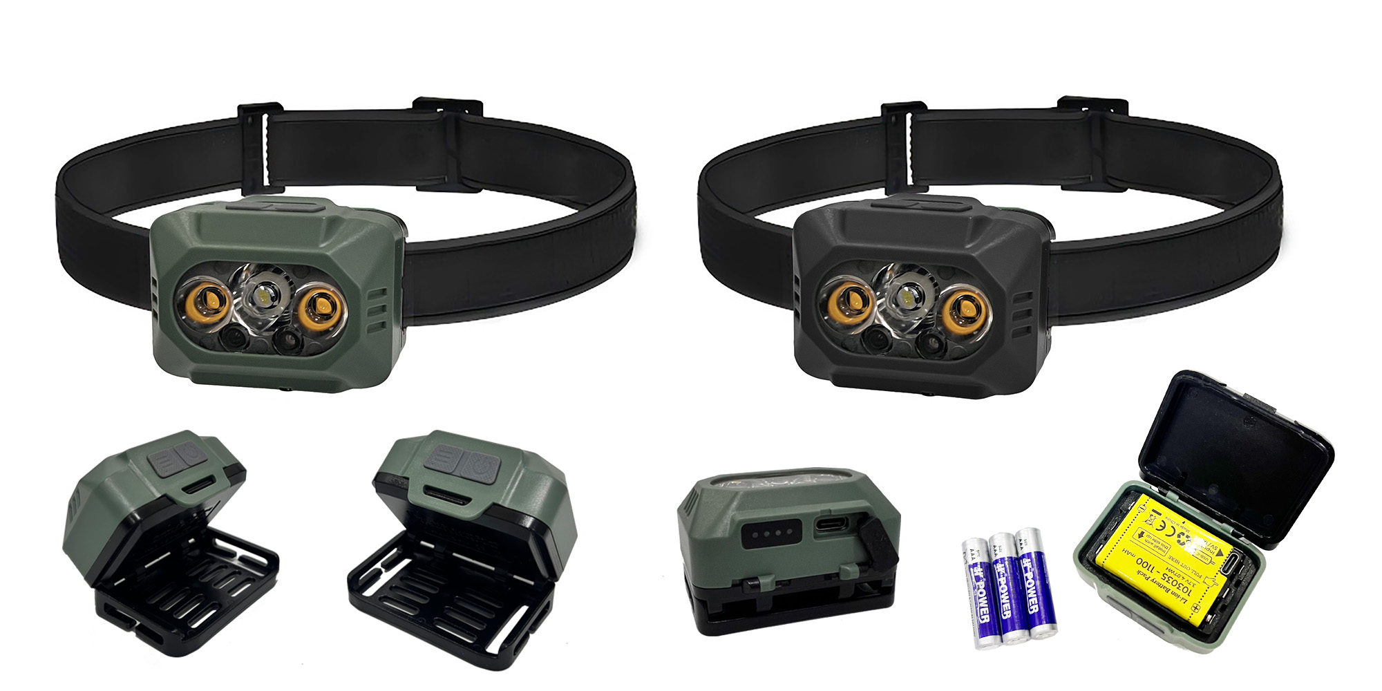 China New 1000 Lumen Rechargeable & AAA Headlamp for Outdoor Activities Factory, Exporters