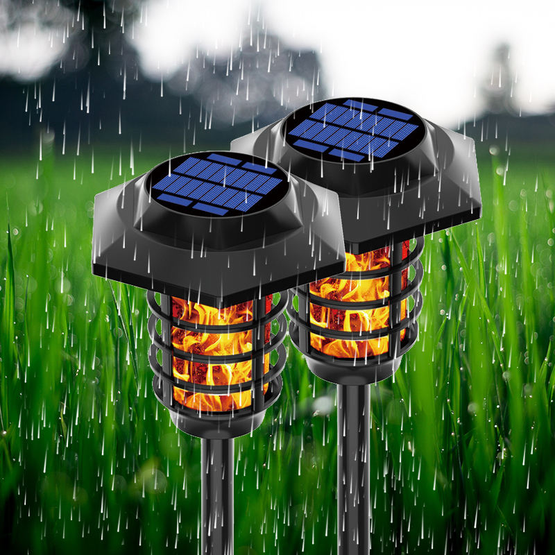 Best Outdoor Solar Flame Light, 48LED Solar Flame Torch Lamp,Solar Garden Light Flame White Waterproof Courtyard Path Lawn garden decoration light Manufacturer, Factories