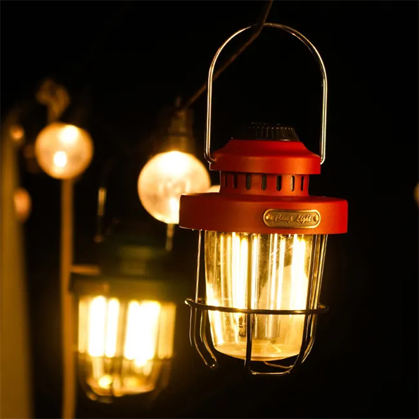 Best Rechargeable Knob Dimming Retro  Portable Outdoor Hanging Tent Camping Lantern with Metal Handle Manufacturers, Exporter