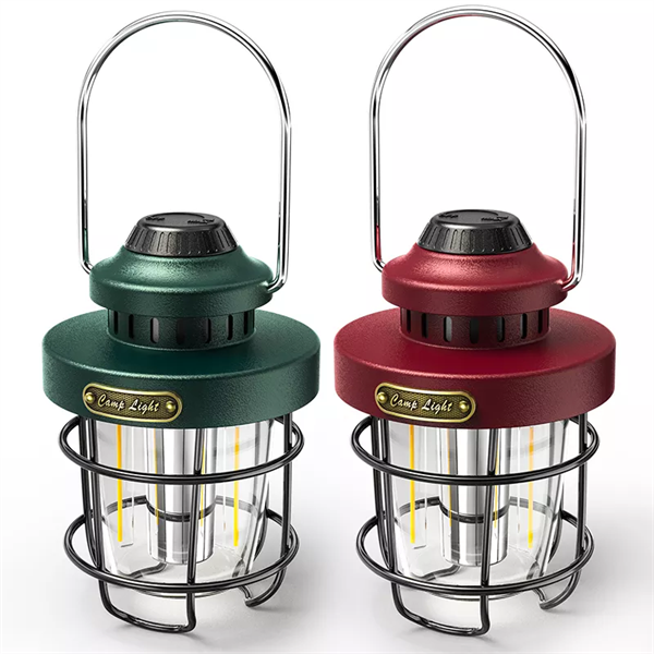 Best Rechargeable Knob Dimming Retro  Portable Outdoor Hanging Tent Camping Lantern with Metal Handle Manufacturers, Exporter