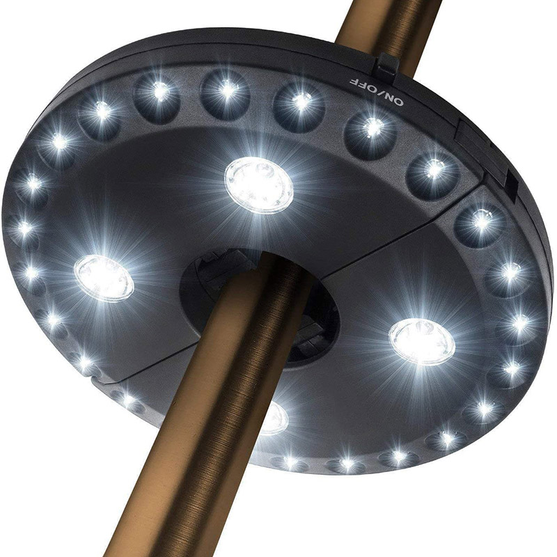 Global Leading Patio Umbrella Light 3 Brightness Modes Cordless 28 LED Lights at 200 lumens-4 x AA Battery Operated,Umbrella Pole Light for Patio Umbrellas,Camping Tents or Indoor Use Factories, Exporter