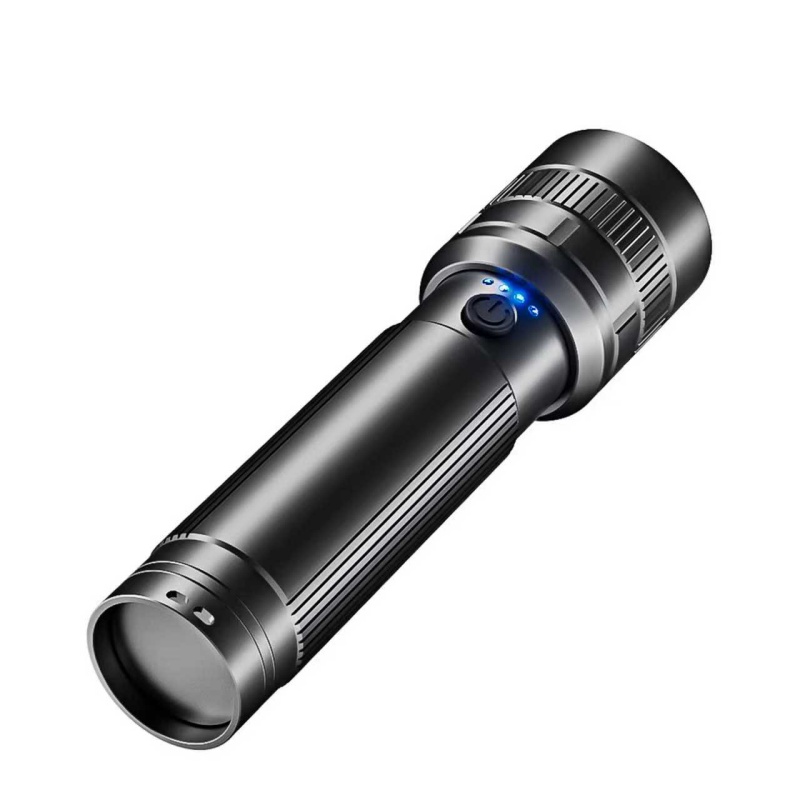 China Best Rechargeable Handheld Led Protable Emergency Aluminum Flashlight With Battery 18650 for Outdoor Night Vision Factory, Products