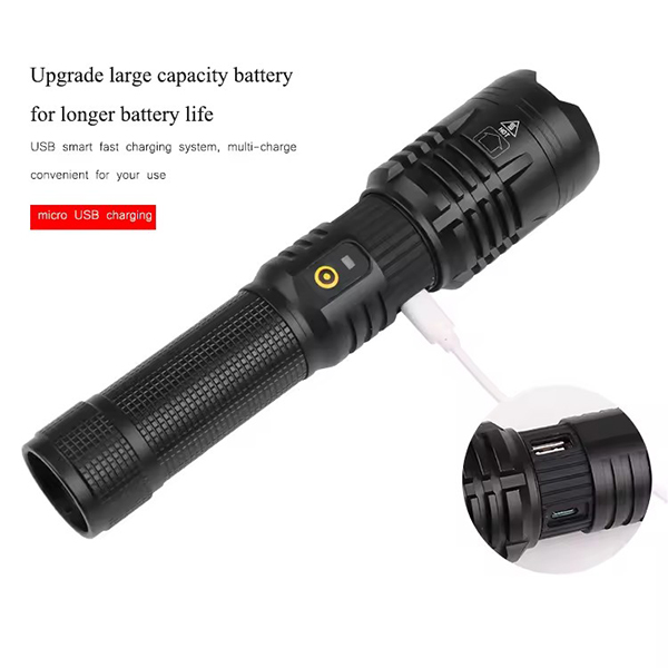 OEM High Power LED Aluminum Flashlight  P70 rechargeable for camping, outdoor Factory, Product