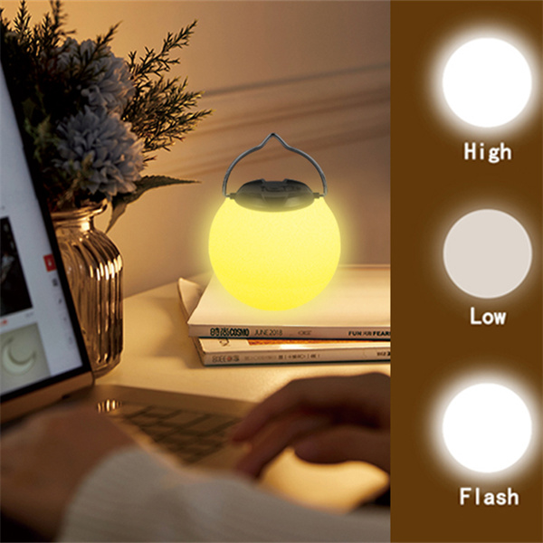 OEM Hot Sale Optional 3 Light Modes Battery Indicator Round Rechargeable Portable Night Camping Light Outdoor for Indoor or outdoor Supplier, Factories