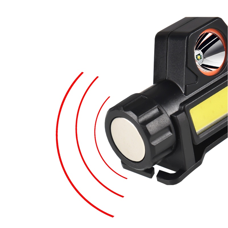 Wholesale 1200mAh 18650 Battery Portable Rechargeable LED Headlamp with Magnet for Camping Working Manufacturer, Supplier