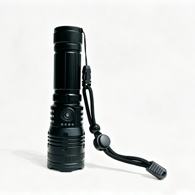Global Leading Aluminum Zoomable White Laser Led Rechargeable 800LM High Lumen Flashlight with Power Bank for Ourdoor Indoor Manufacturer, Products