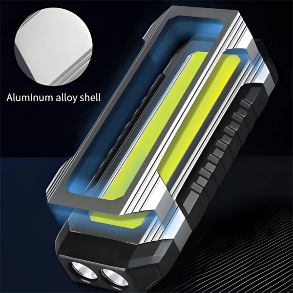 High-Quality Hanging Magnet Waterproof  Battery Indicator Rechargeable COB Work Light with Power bank Supplier, Exporters