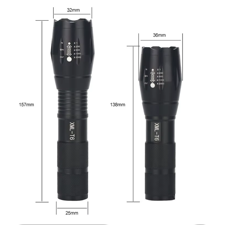 China Leading  Zoomable Aluminium Tactical LED Flashlight for Outdoor activities Manufacturer, Supplier