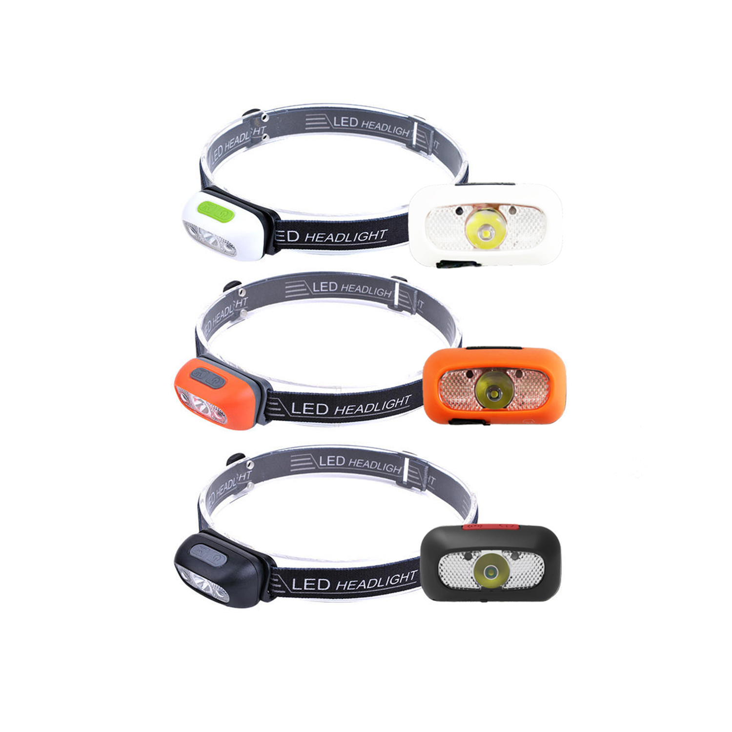 OEM Multifunctional Rechargeable Headlamp , Sensor Feature,for  Running Hiking Camping Head Light Factories, Products
