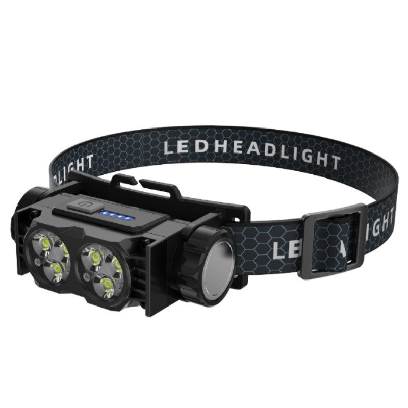 High-Quality 400LM 6 LED Magnetic Rechargeable Headlamp with 18650 Battery for Outdoor Mountain Camping Working Manufacturer, Factories