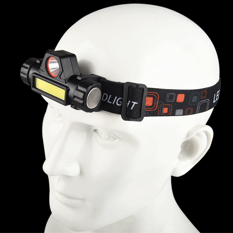 Wholesale 1200mAh 18650 Battery Portable Rechargeable LED Headlamp with Magnet for Camping Working Manufacturer, Supplier