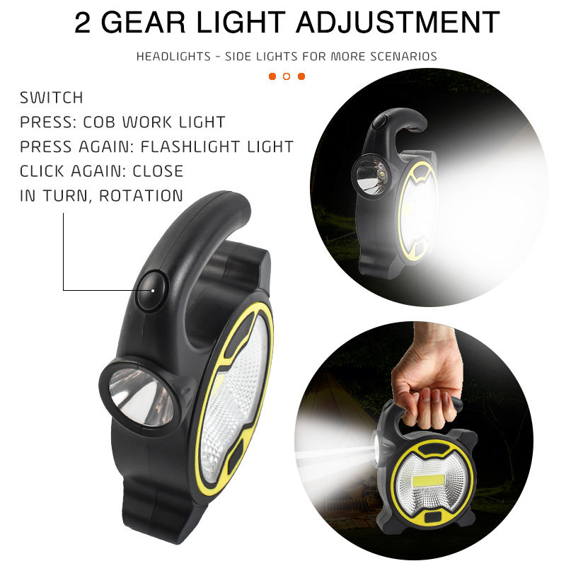 OEM Portable COB Camping Flashlight Side Light Lantern AA Batteries Light Manufacturers, Exporters