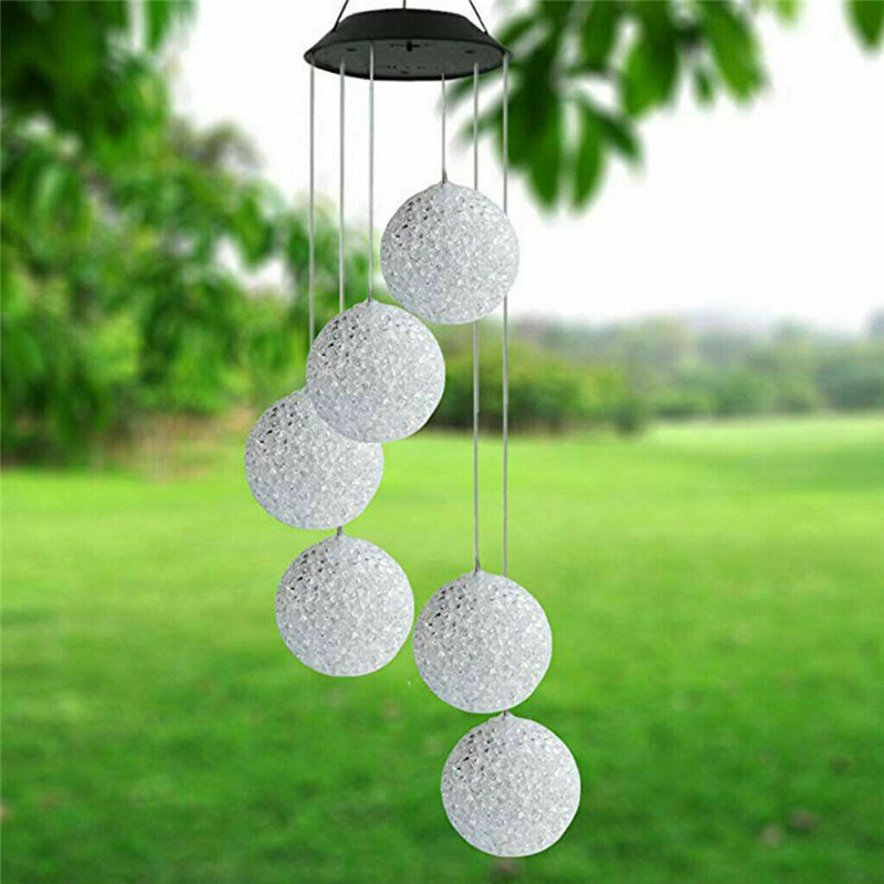 OEM Solar Wind Chimes Color Changing Crystal Ball LED Solar Mobile Light Solar Powered Wind Chime Waterproof Hanging Solar Mobile Lamp for Patio Yard Garden Home Decoration Exporters, Product