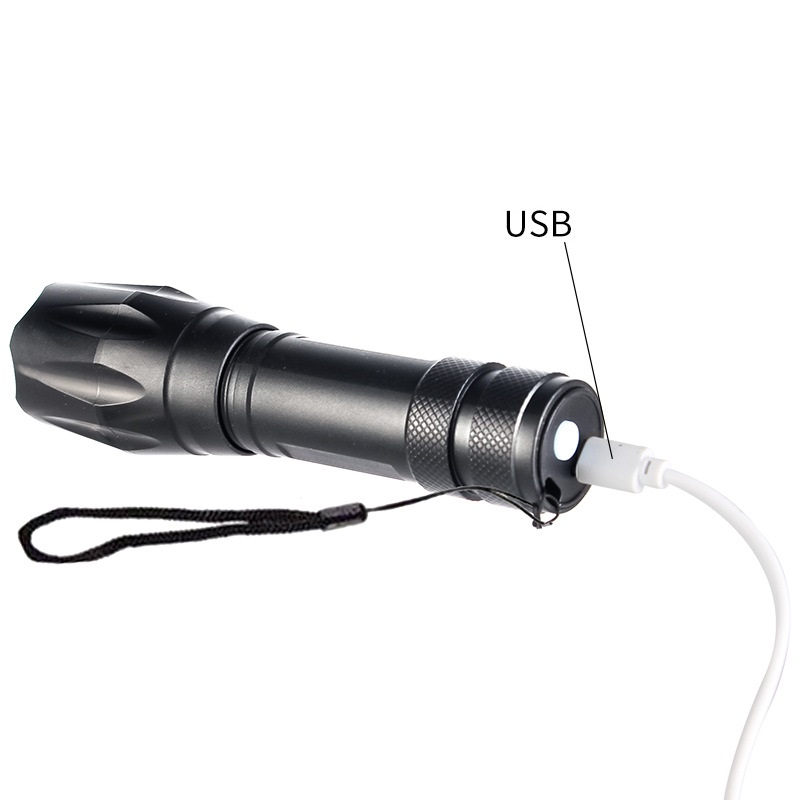 Wholesale  Zoombale Plastic Rechargeable COB Flashlight for outdoor activities Supplier, Products
