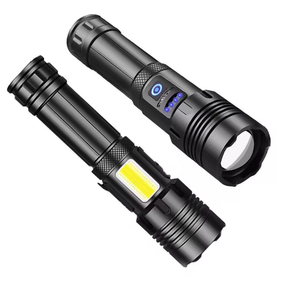 China Leading Aluminum Rechargeable LED Flashlight with COB Side Light for kinds environment Factories, Products