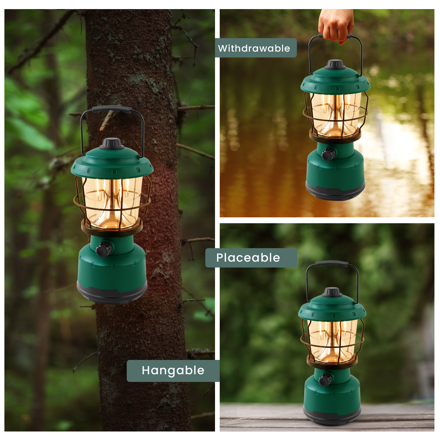 Global Leading Decorative powerful Dimmable Brightness Hanging Light Type-C Rechargeable Power Bank Lamp LED Camping Lantern Suppliers, Factories