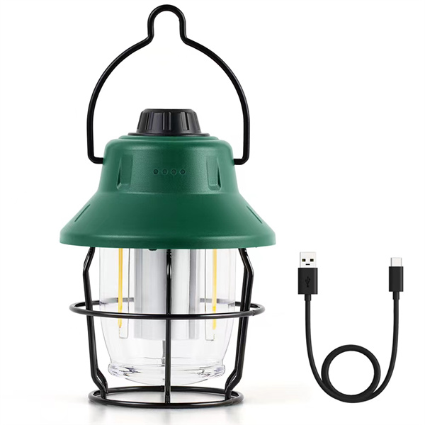 Best Protable Type-c charging battery indicator Dimming switch retro camping lantern with power bank function Supplier, Products