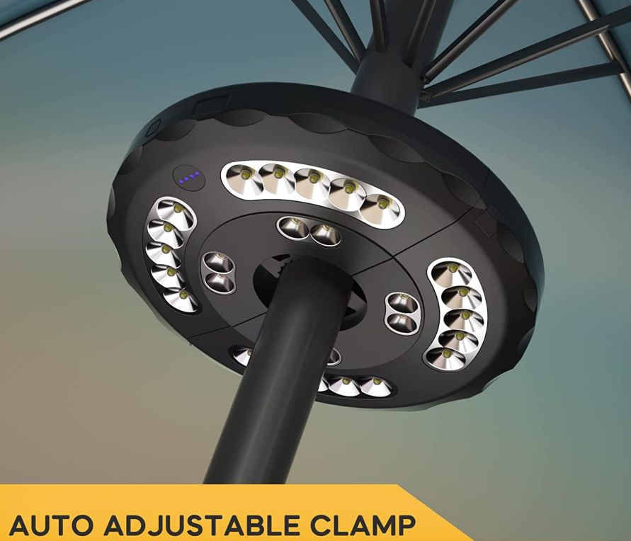 Global Leading  Umbrella Lights,Outdoor Umbrella Light,3 Lighting Modes Rechargeable Umbrella Lamp for Pool, Patio, Terrace, Garden and Beach  Factory, Factories