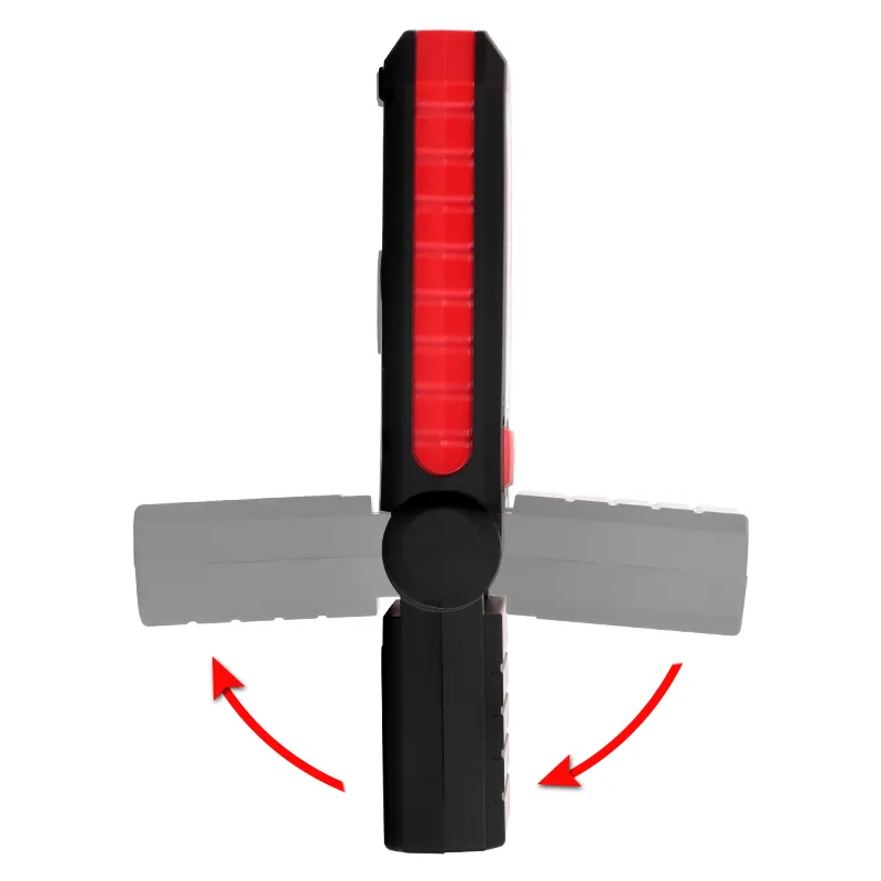 China Leading Multi-Use COB+3 Led Dry Battery Powered Folding Magnetic Base Work Light with hook  Manufacturer, Suppliers