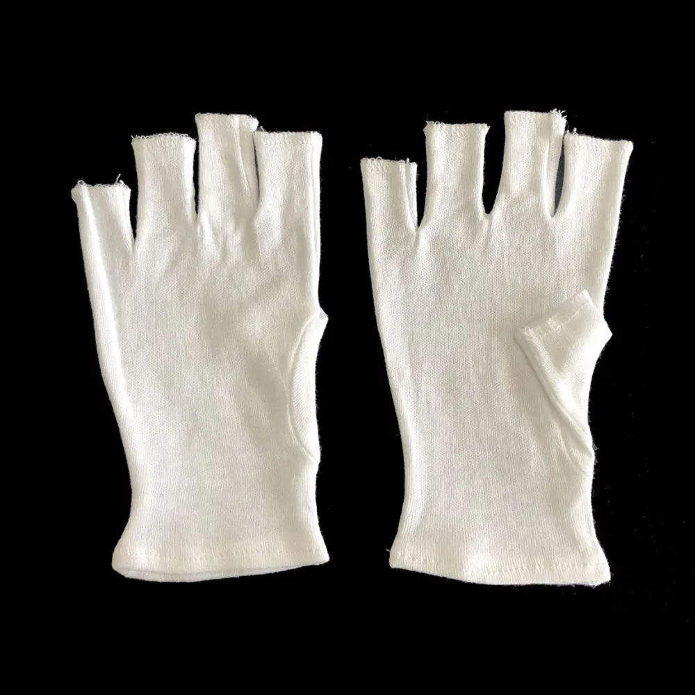 Cotton Men's Moisturizing Day and Night Instantly Repair Eczema Dry Rough Cracked Hands Fingerless Gloves Made in China