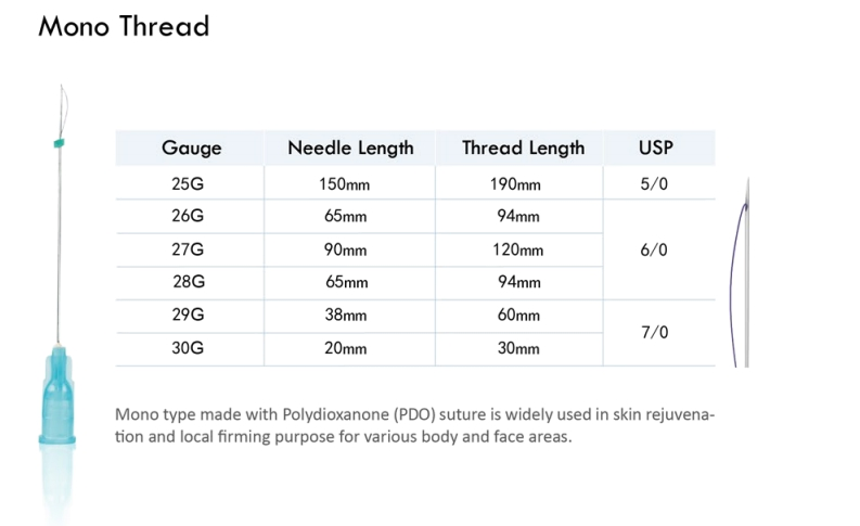 High Quality Pdo Pcl Cog Threads Firming The Skin Pdo for Eye Lifting Wrinkles Removal Multi Thread with CE