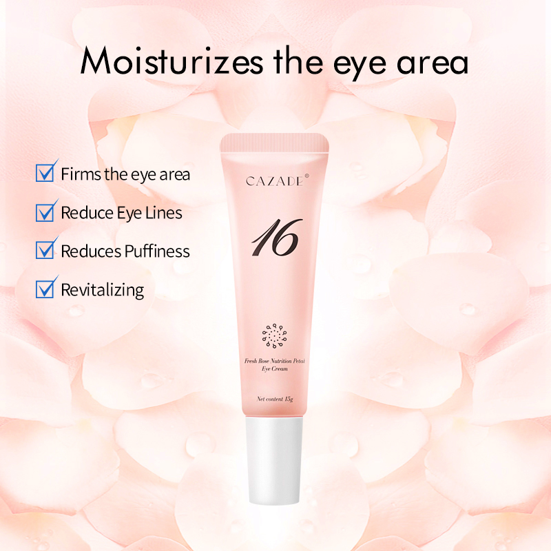 Herbal Flower Moisturizing Eye Treatment Rose Extract for Dark Circles Rose Eye Cream Puffiness Relief and Anti-Aging Benefits Soothing Hydration Eye Care