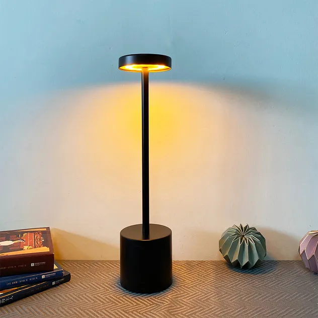 Modern Portable USB Cordless Rechargeable Table Lamp with Touch Control and Night Light