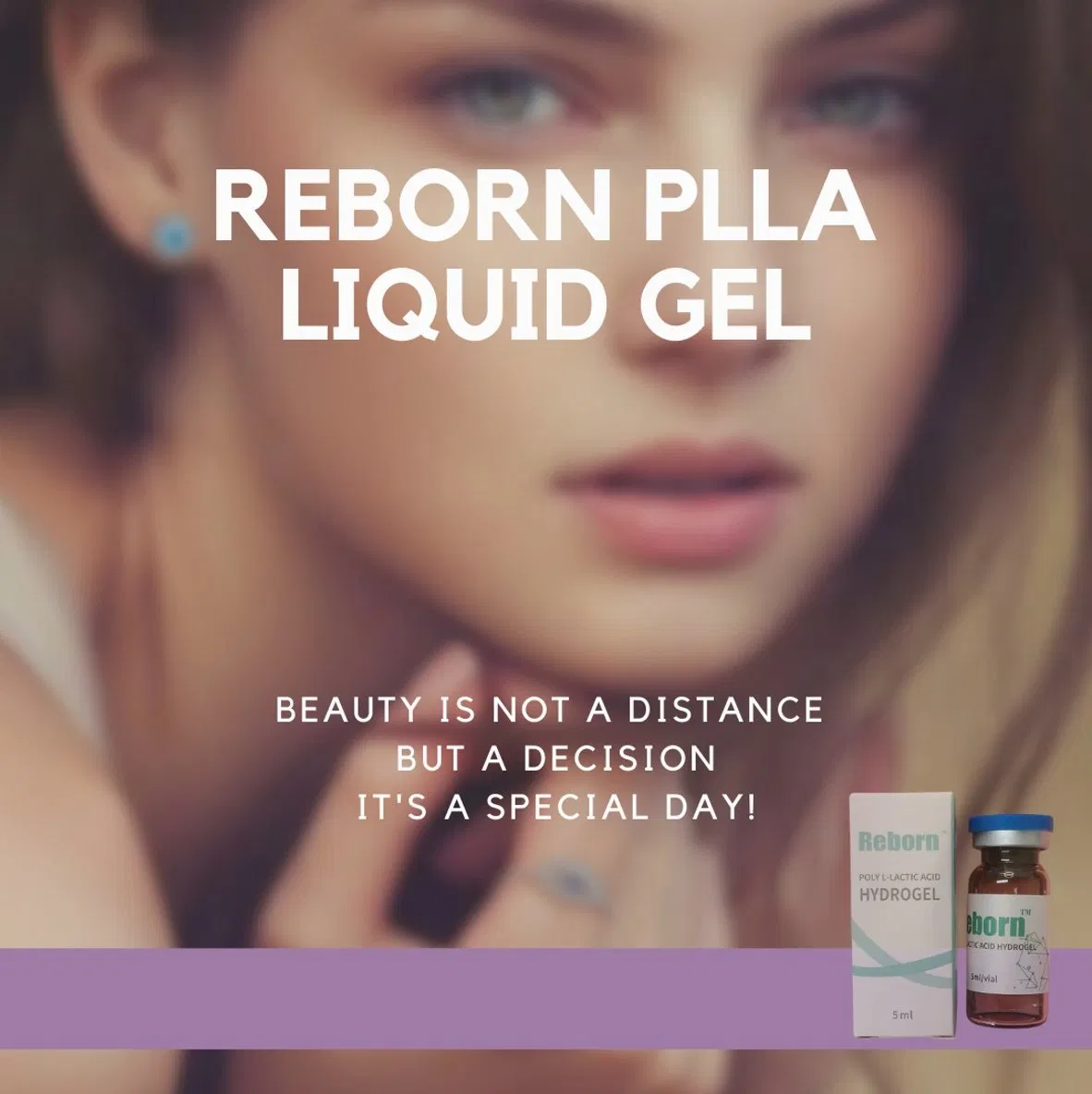 Acne Scars, Hyperpigmentation, Pore Minimizing, Fine Line Reduction, Skin Smoothing Dermal Filler Reborn Plla Hydrogel