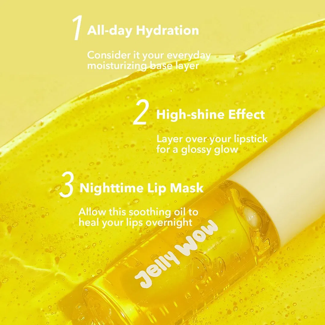 Private Label Lip Therapy Care Strawberry Fruit Extract Brightening Organic Plumping Lip Oil