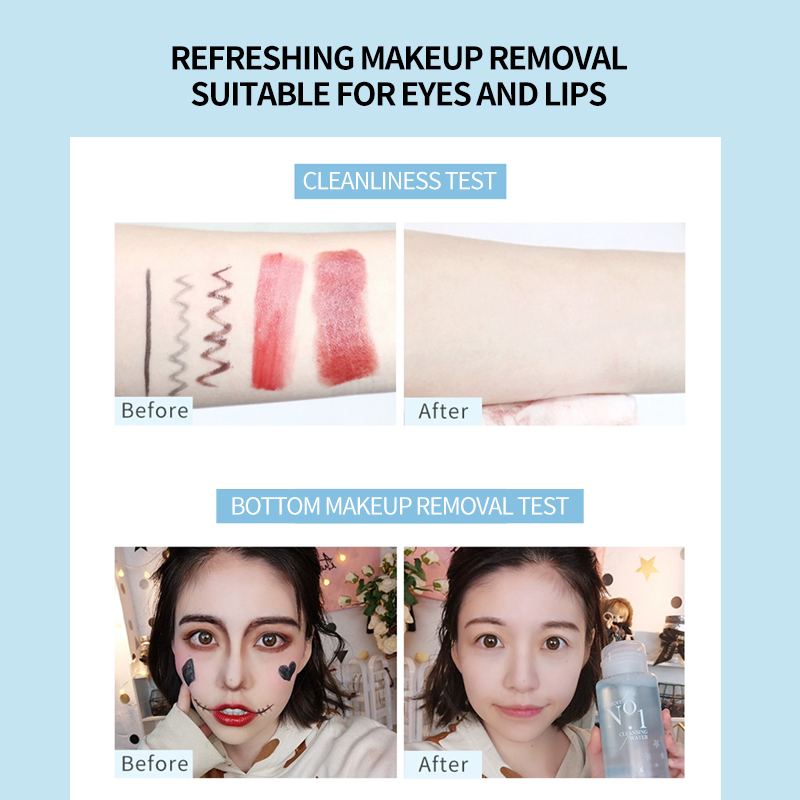 Cusmotized Professional Organic Face Eye Deep Cleansing Makeup Remover Water