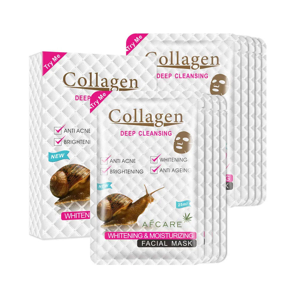Korea Manufactured Face Mask Sheet Pack Snail Mask Pack Skincare