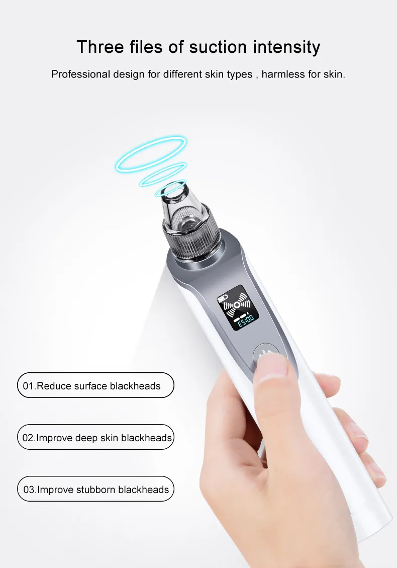 New Design Skin Care Cleansing Device Clean Deep Pore Blackhead Remover Vacuum Facial Cleaning Device