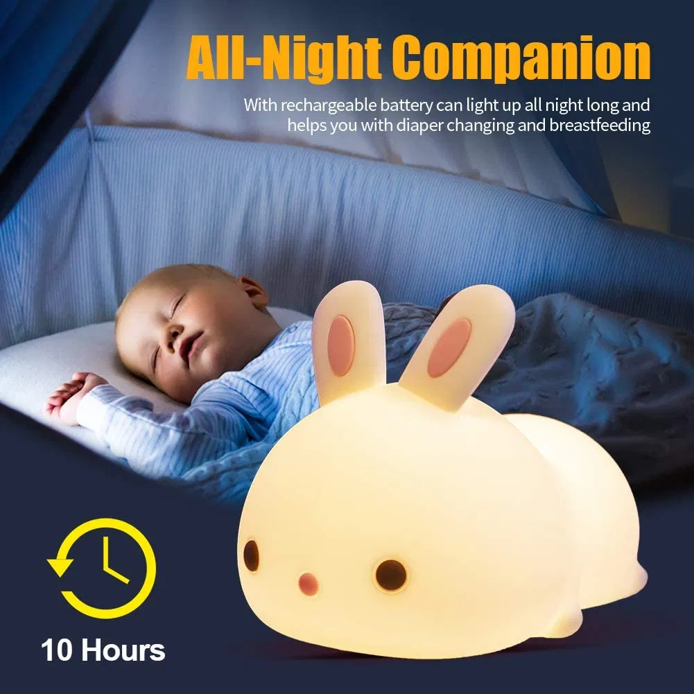 Bunny Toy Lamp Cute Lamp 16 Colors Kids Night Lights for Bedroom