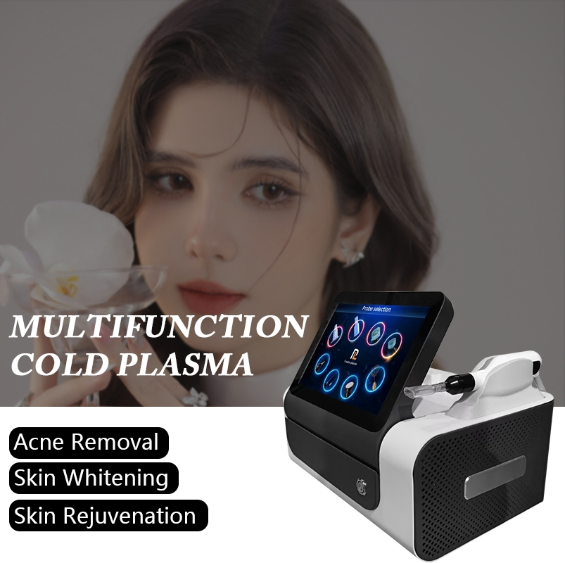 Skin Care 8 in 1 Ozone Plasma Acne Treatment Eyelid Face Lifting Skin Tightening Cold Plasma
