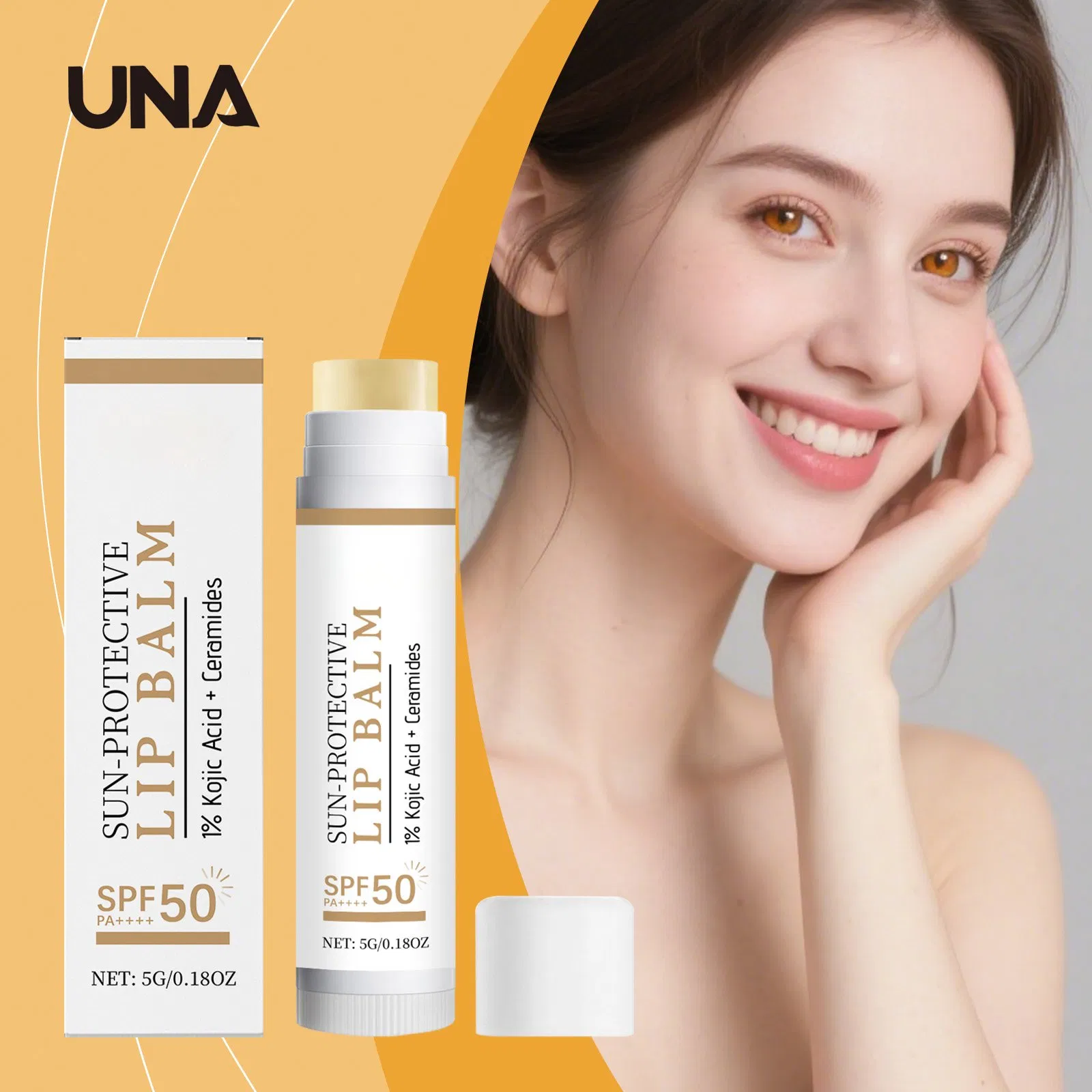 Protective Lip Balm - Moisturizes and Nourishes Lip Skin, Hydrating, Radiant, Soft and Delicate, Daily Gentle Care