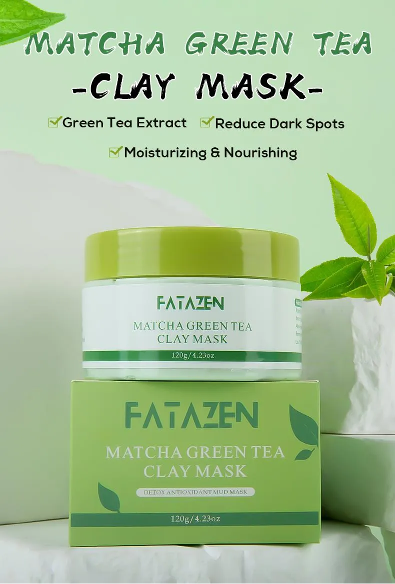 Matcha Clay Mask Display