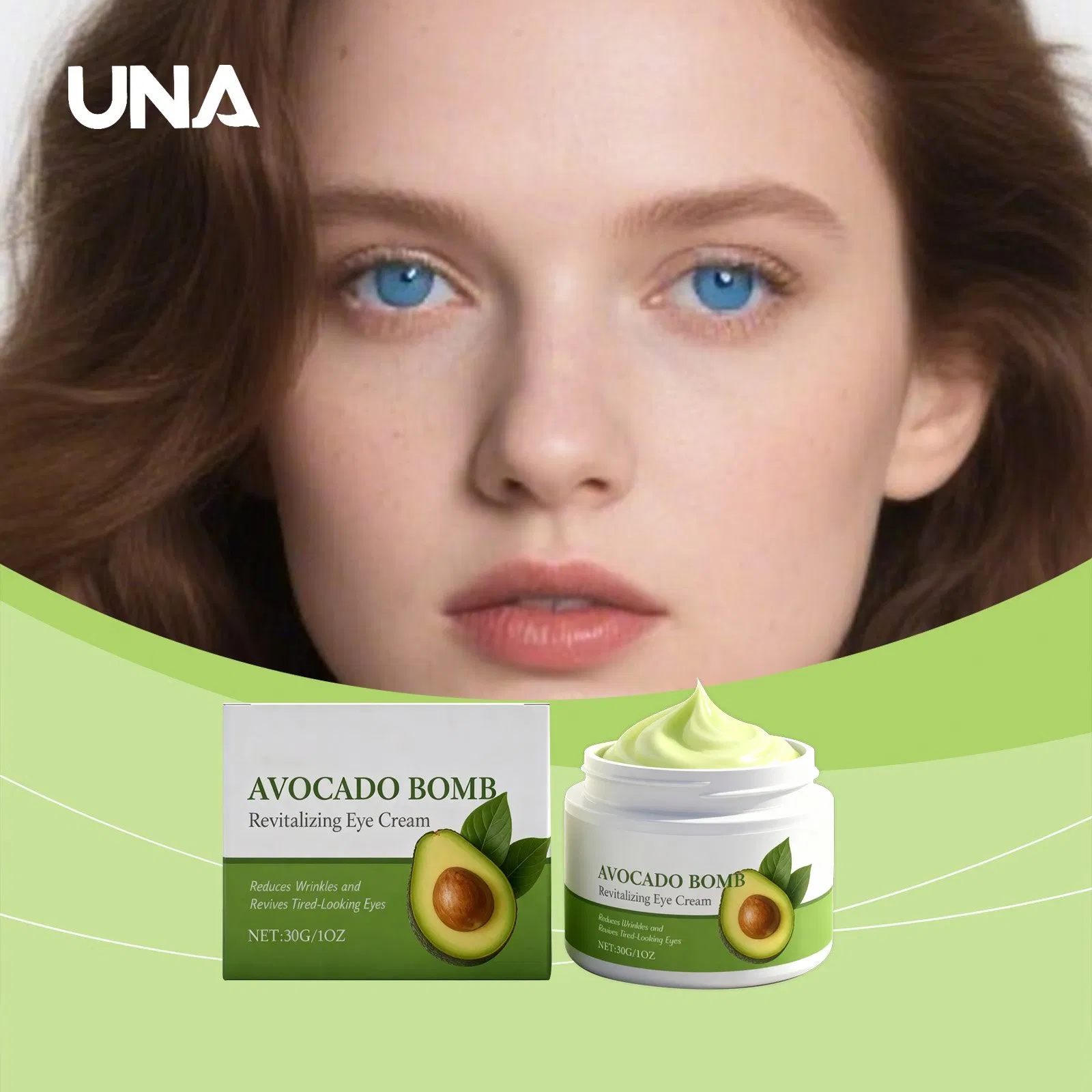 Avocado Eye Cream - Gently Cares for and Moisturizes Eye Skin, Smooth, Plumping and Hydrating Eye Care