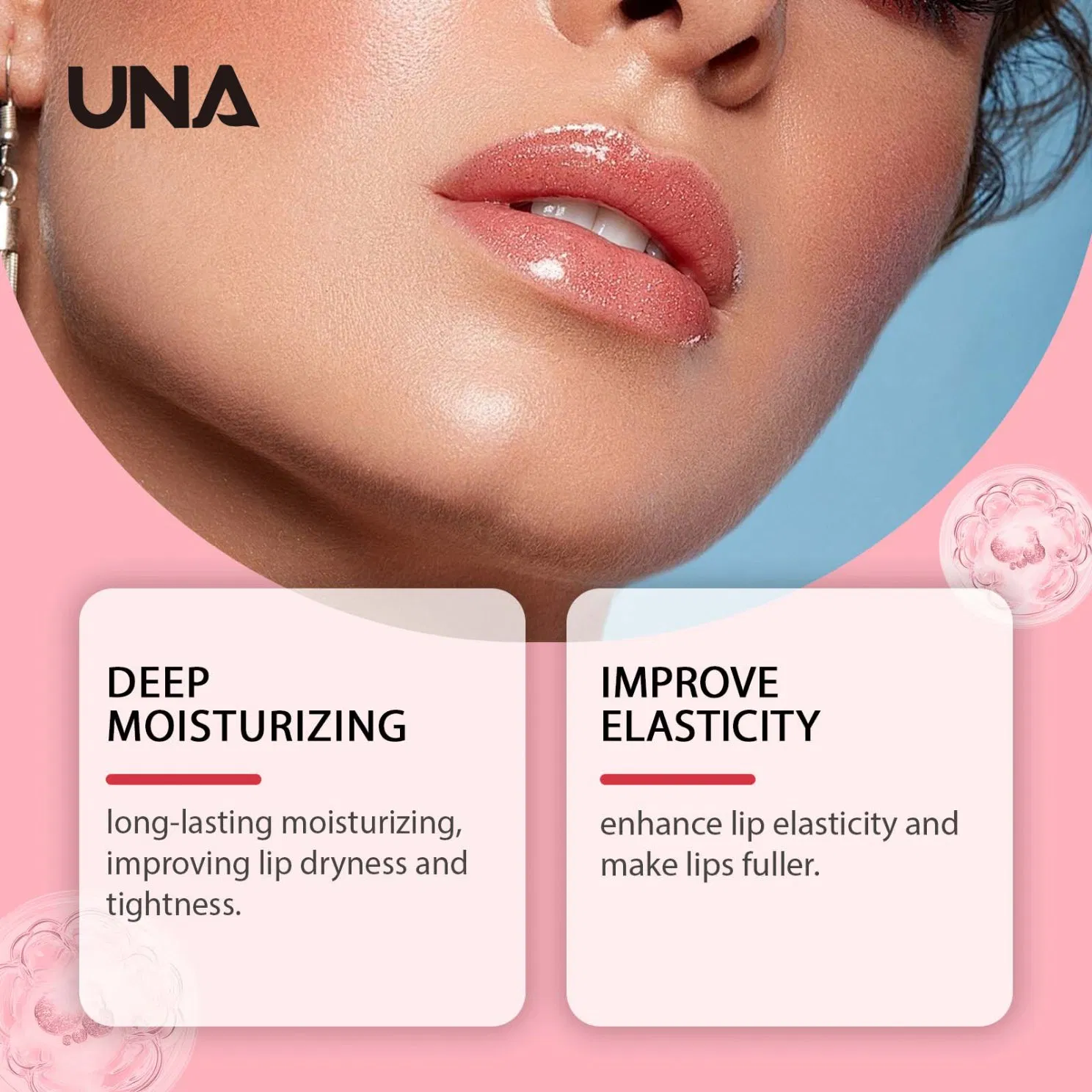 Brightening Moisturizing Lip Balm - Moisturizing Lip Gloss, Softens Lips, Glass Skin Effect, Pouty Lips, Daily Care