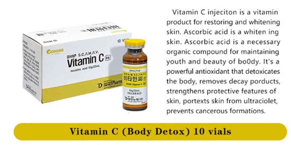 Korea Cindella Luthione 1200mg Glutathione Whitening Vitamin C 10ml*10 Skin Care