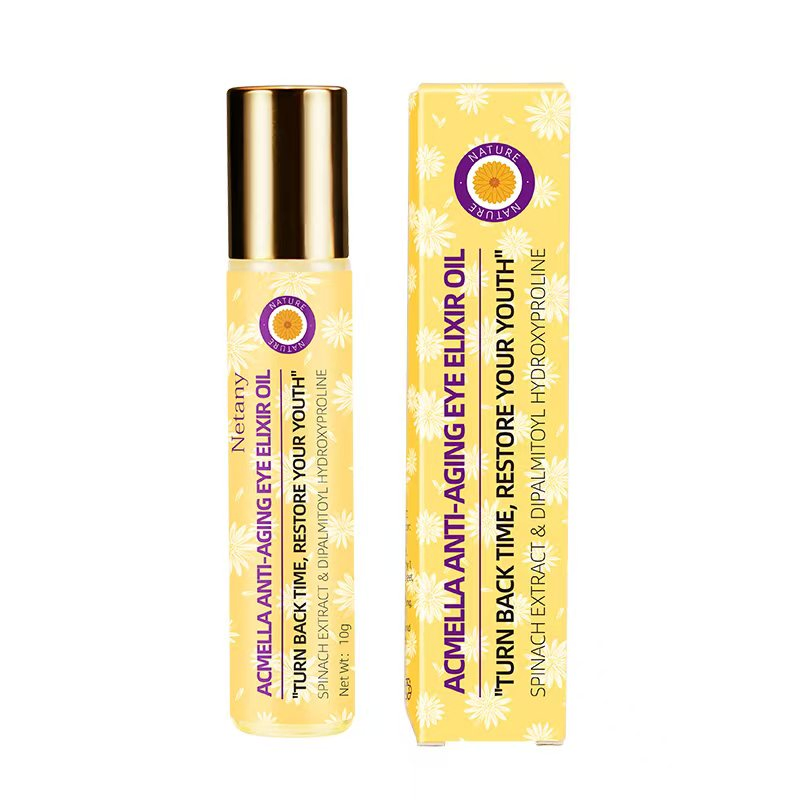 Herbal Plant Extract Eye Care Essence Oil Rollerball Relieve Eye Fatigue &amp; Reduce Fine Lines