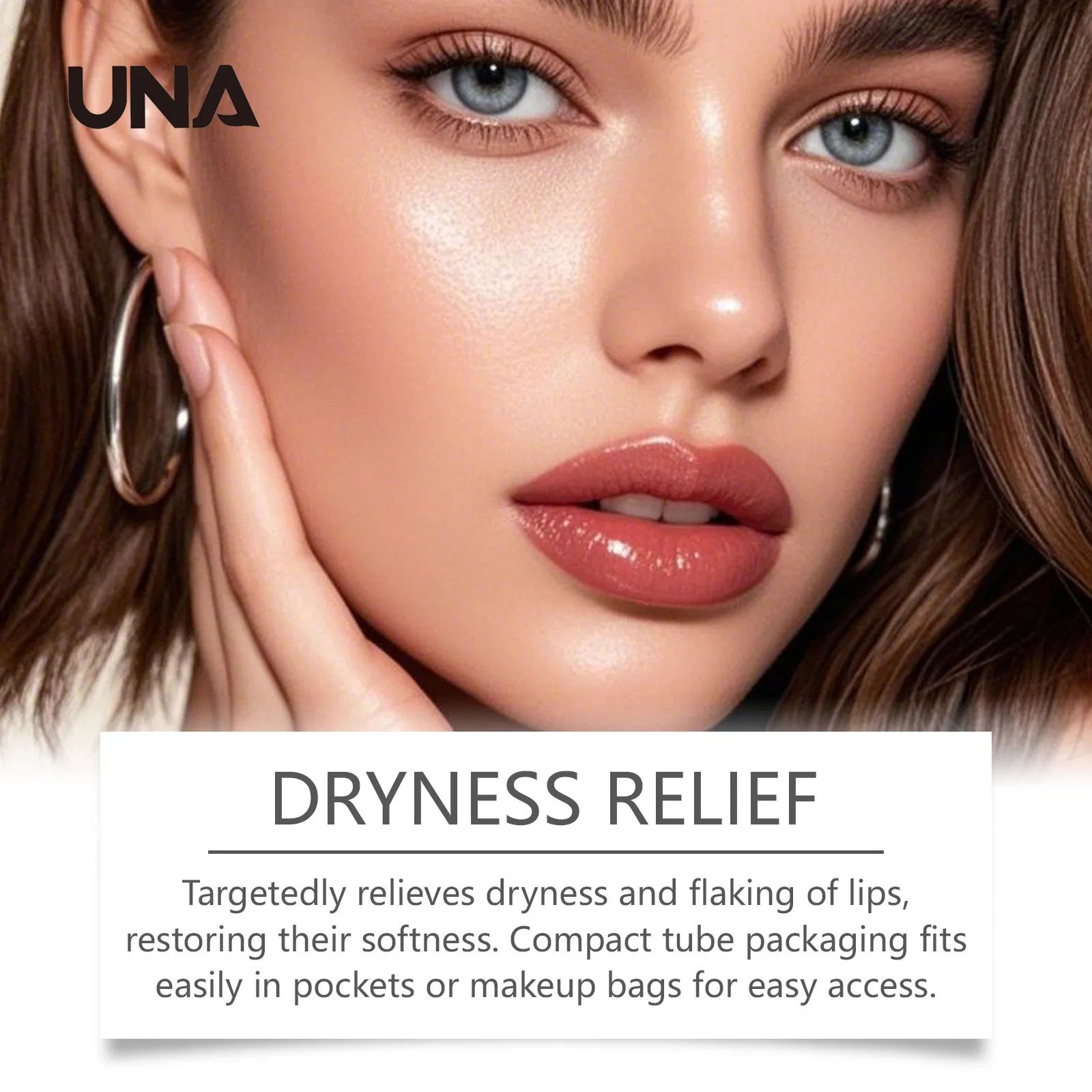 Lip Moisturizing Nourishing Serum - Cares for Soft Lip Skin, Hydrating, Delicate and Smooth, Non-Sticky Lip Care