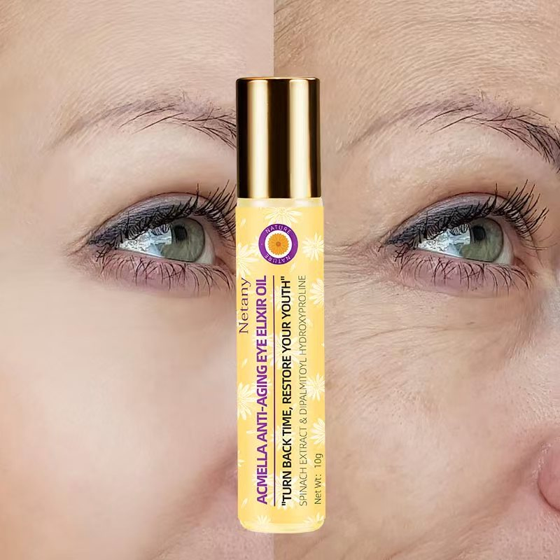 Herbal Chrysanthemum Flower Eye Essence Oil Reduces Fine Lines Eliminates Puffiness and Fades Dark Circles Eye Care