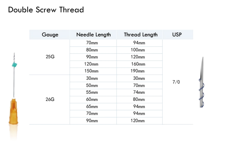 High Quality Pdo Pcl Cog Threads Firming The Skin Pdo for Eye Lifting Wrinkles Removal Multi Thread with CE