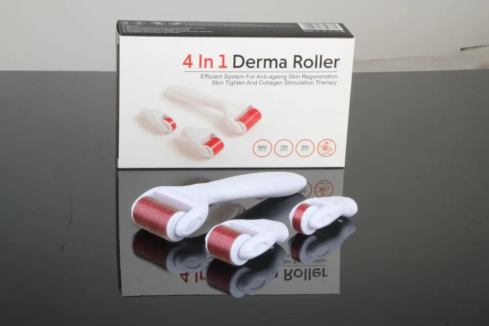 4 in 1 Micro Needle Derma Roller Skin Care for Beauty