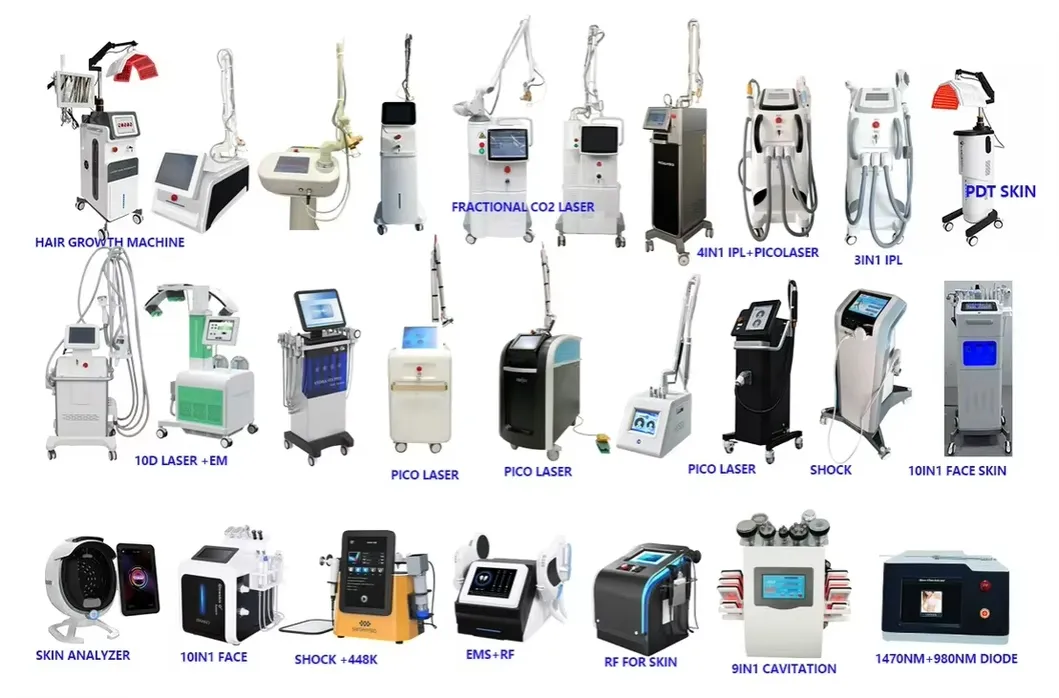 Skin Care 8 in 1 Ozone Plasma Acne Treatment Eyelid Face Lifting Skin Tightening Cold Plasma