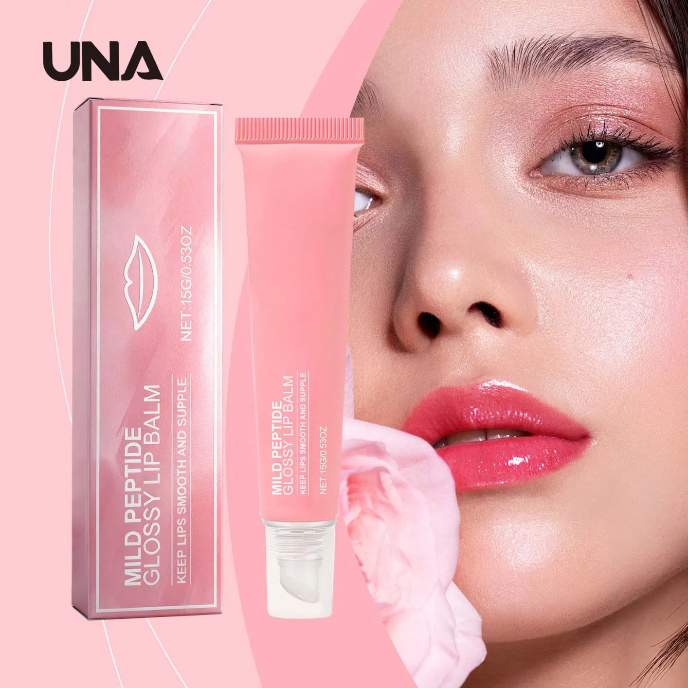 Brightening Moisturizing Lip Balm - Moisturizing Lip Gloss, Softens Lips, Glass Skin Effect, Pouty Lips, Daily Care