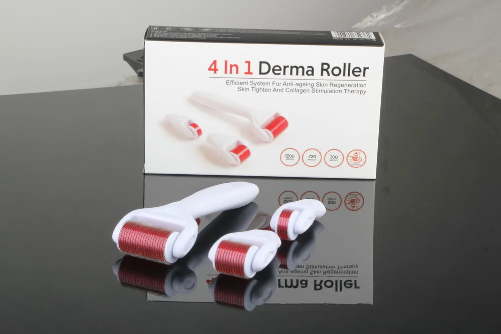 4 in 1 Micro Needle Derma Roller Skin Care for Beauty