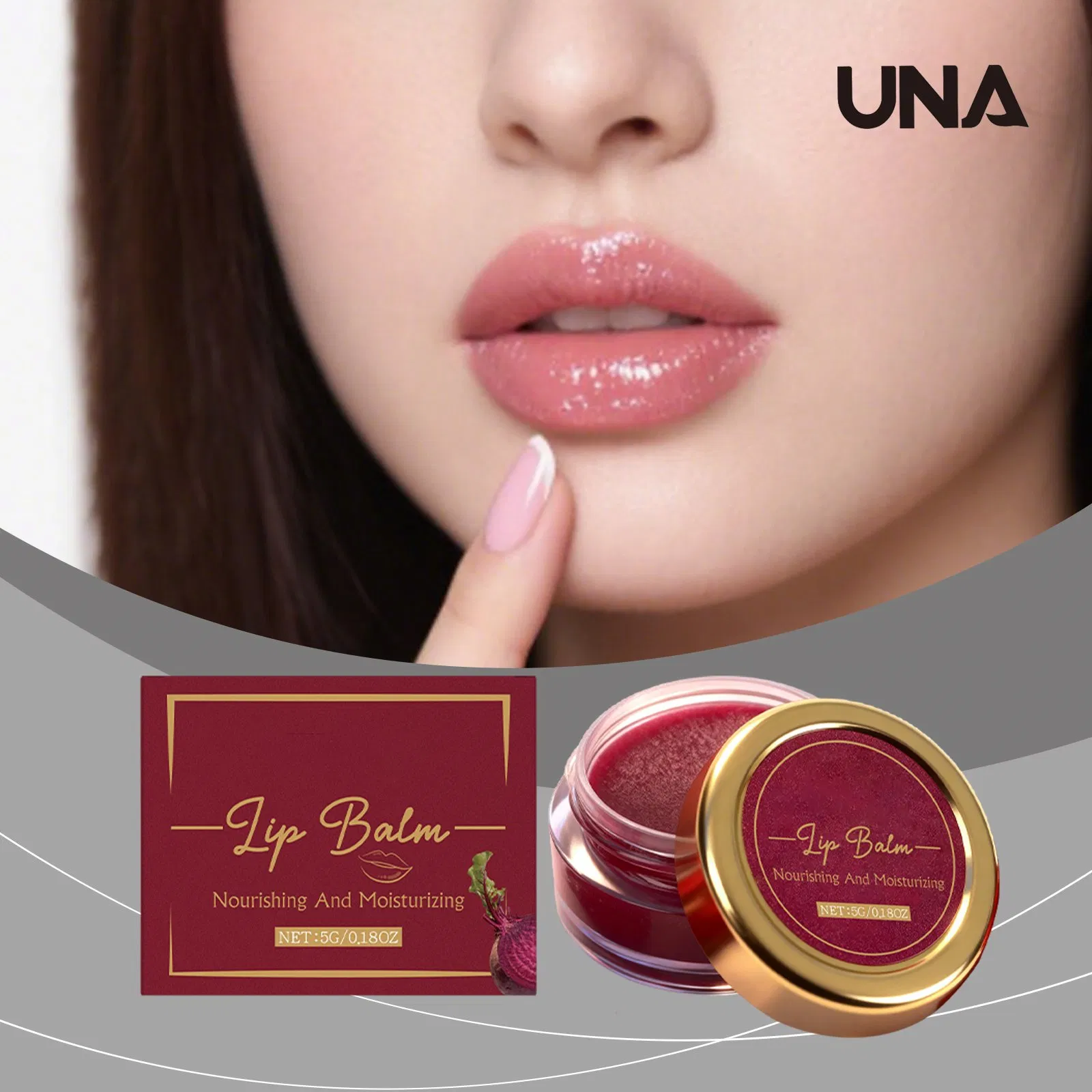Moisturizing Lip Balm - Daily Gentle Care for Lip Skin, Radiant, Hydrating and Plumping