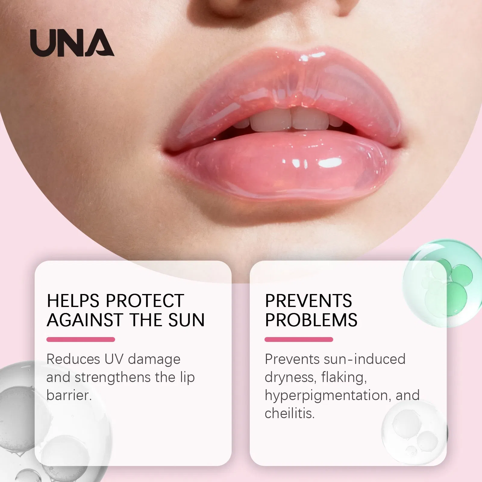 Crystal Clear Protective Lip Gel - Daily Gentle Moisturizing, Hydrating and Radiant, Cares for Lip Skin