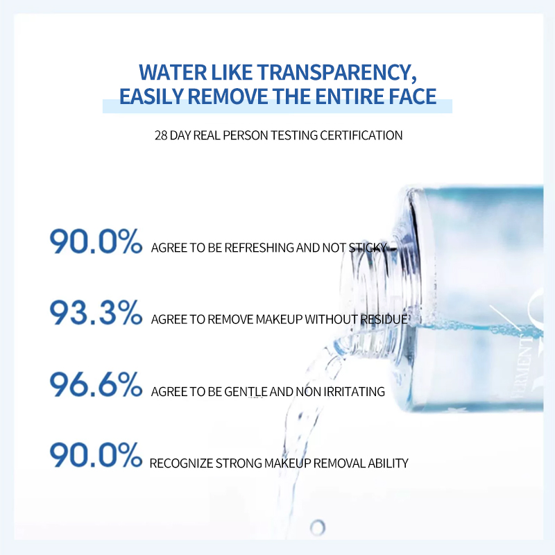 Cusmotized Professional Organic Face Eye Deep Cleansing Makeup Remover Water